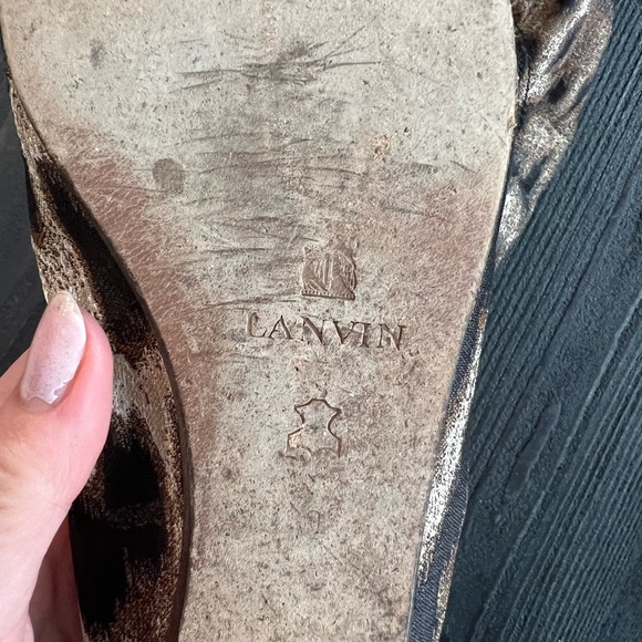 Lanvin Leopard-print Ballerina Flats - Picture 5 of 9